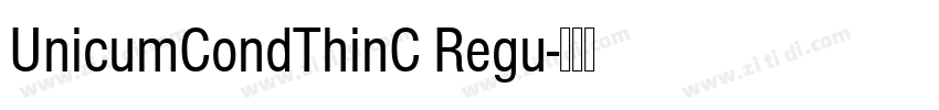 UnicumCondThinC Regu字体转换